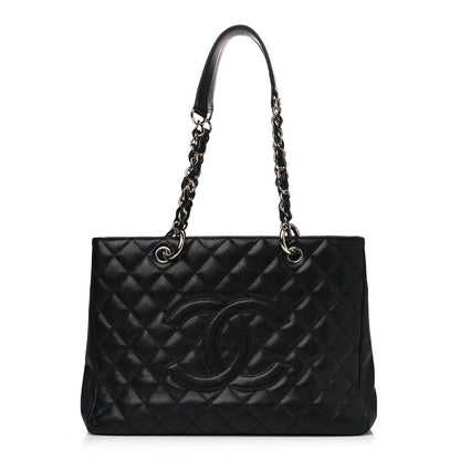 Chanel Caviar Quilted Grand Shopping Tote GST Black 1 of 10