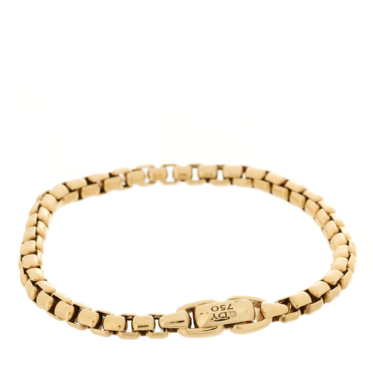 18K Yellow Gold 5mm Box Chain Bracelet