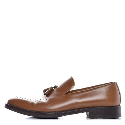 Gucci Calfskin Mens Mocassin Tassel Loafers 11.5 Toffee Brown 1 of 16