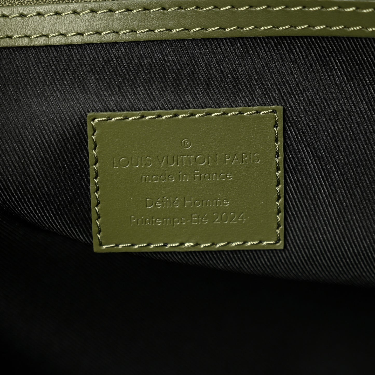 Damoflage Studded LV Trail Keepall Bandouliere 55 Green