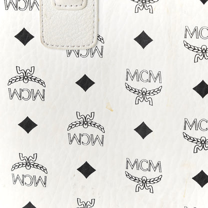 MCM Visetos Medium Liz Reversible Shopper Tote White 7 of 17