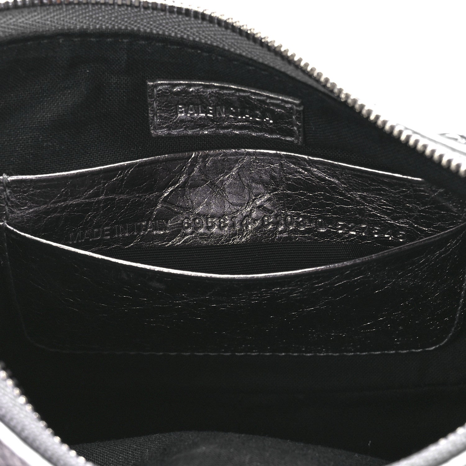 Balenciaga Metallic Agneau Arena Le Cagole Purse With Chain Mini Silver 7 of 11