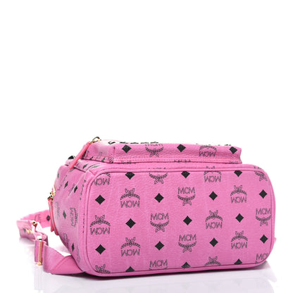 MCM Visetos Studded Small Stark M Backpack Pink 3 of 14