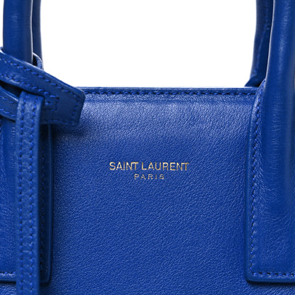 Saint Laurent Calfskin Nano Sac De Jour Royal Blue 8 of 11