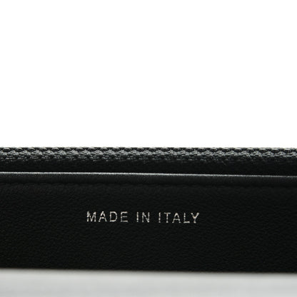 Chanel Metallic Goatskin Calfskin Boy Wallet on Chain WOC Black Silver 8 of 9
