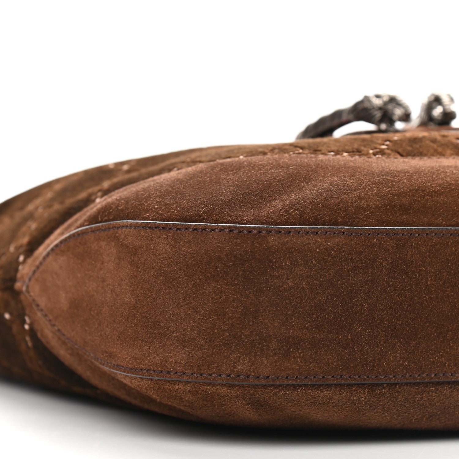 Gucci Velvet GG Monogram Web Medium Dionysus Hobo Brown 9 of 10