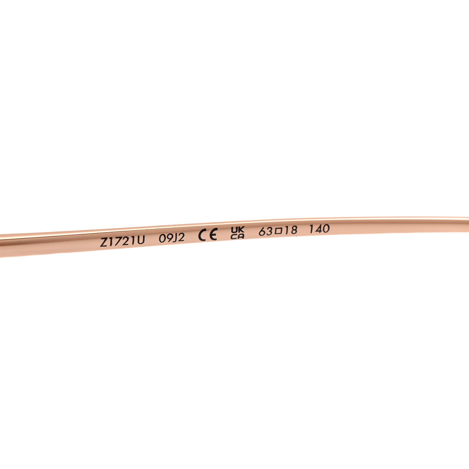Louis Vuitton Metal LV Charm Cat Eye Sunglasses Z1721U Gold 6 of 8
