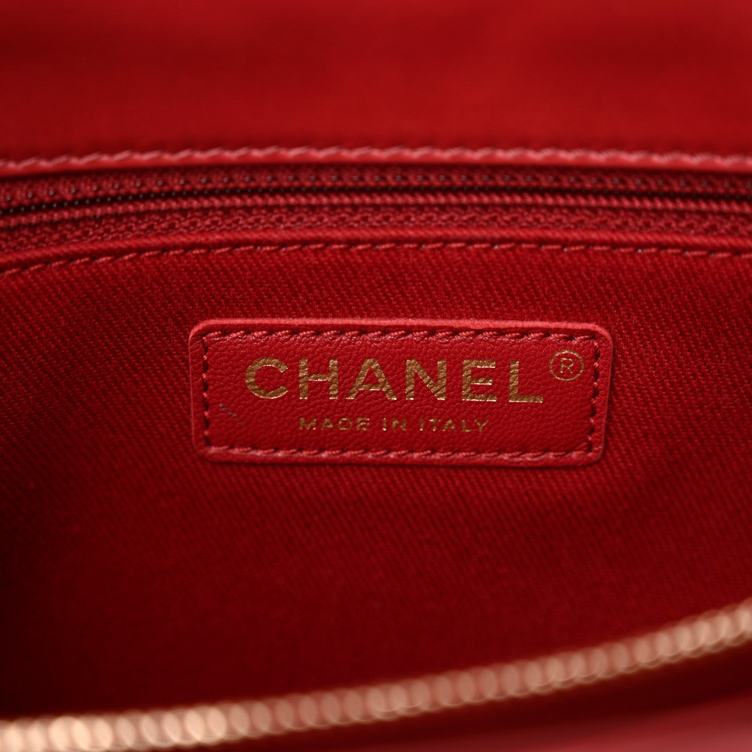Chanel Aged Calfskin Chevron Quilted Large Coco Handle Flap Red 6 of 16