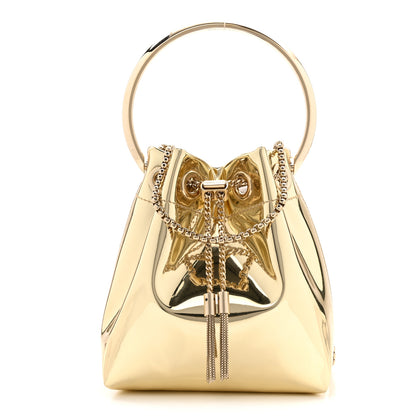 Jimmy Choo Metallic Patent Bon Bon Bag Gold 1 of 11
