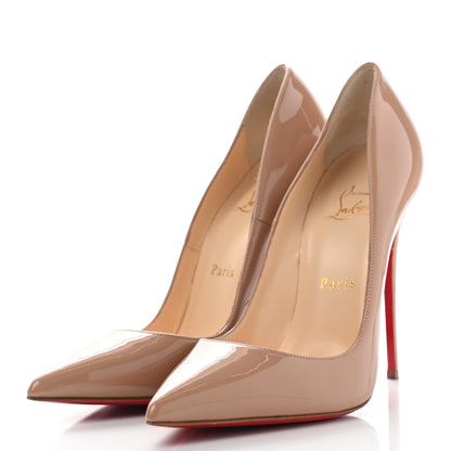 Christian Louboutin Patent So Kate 120 Pumps 38.5 Nude 3 of 12