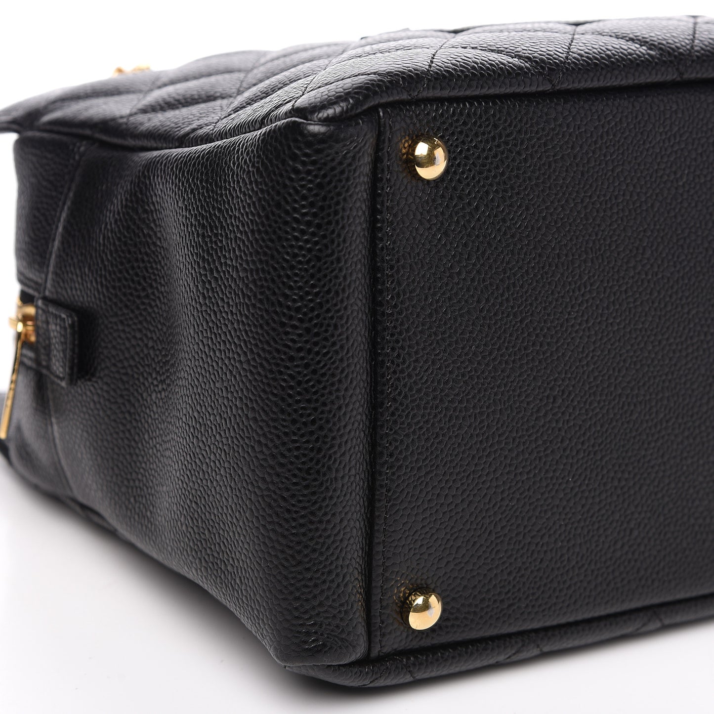 Caviar Quilted Petit Timeless Tote PTT Black