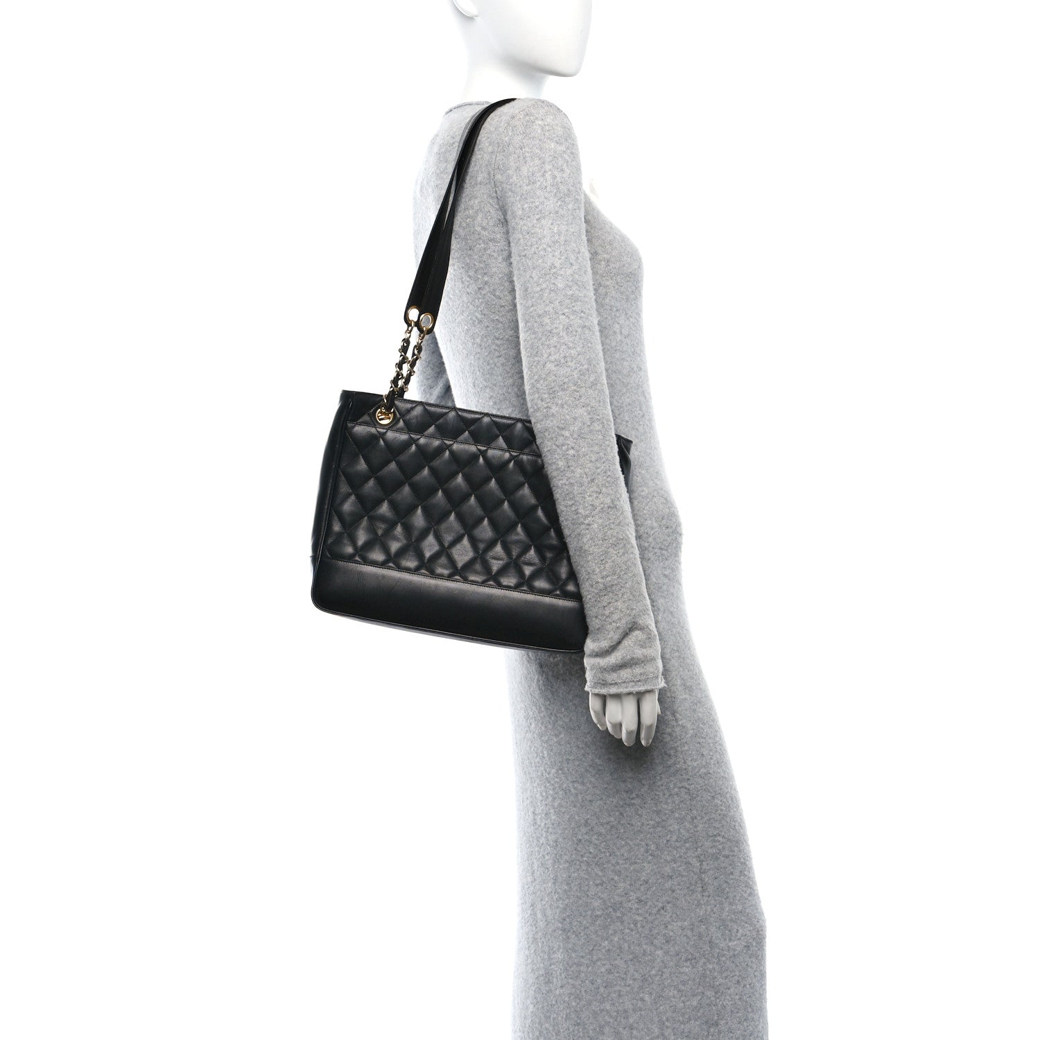Chanel Lambskin Quilted Shoulder Bag Black 2 of 10