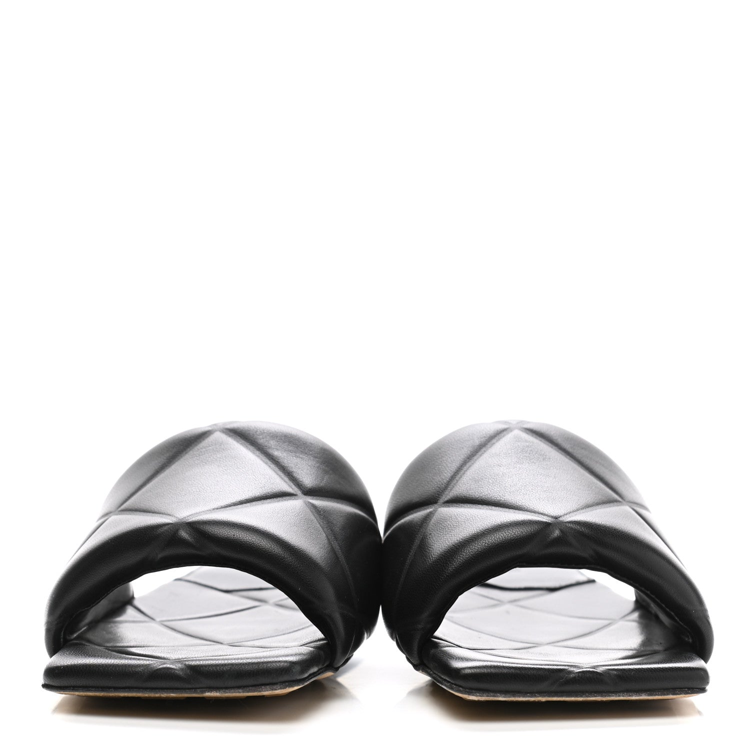 Bottega Veneta Nappa Quilted Rubber Lido Flat Sandals 37 Black 2 of 10