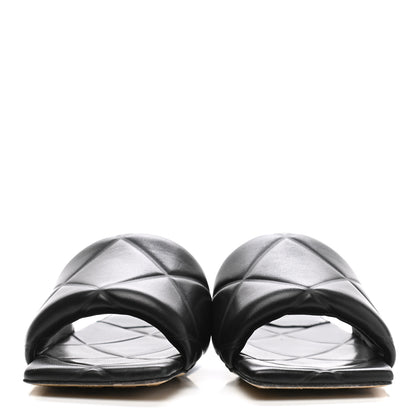 Bottega Veneta Nappa Quilted Rubber Lido Flat Sandals 37 Black 2 of 10