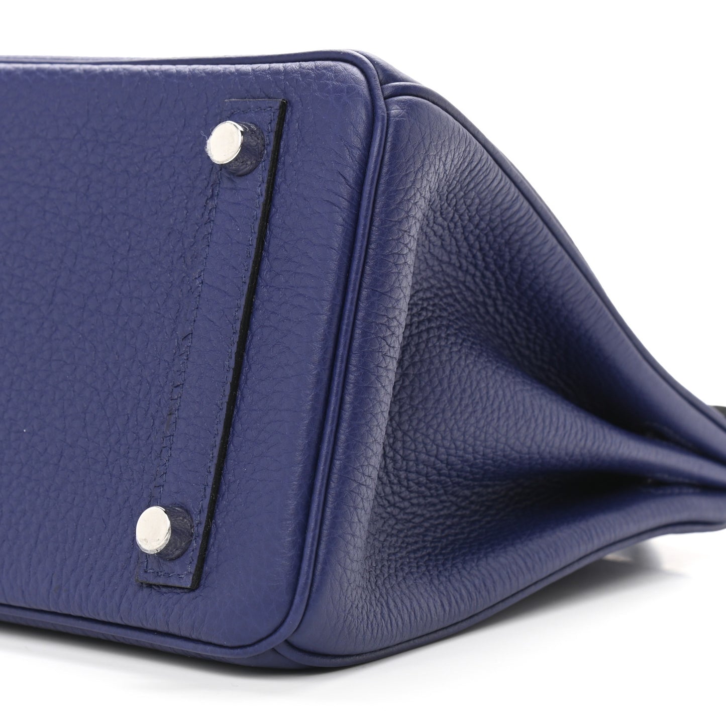 Togo Shiny Niloticus Crocodile Birkin Touch 25 Bleu Encre