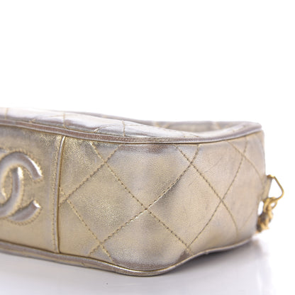 Chanel Metallic Lambskin Camera Case Gold 7 of 8