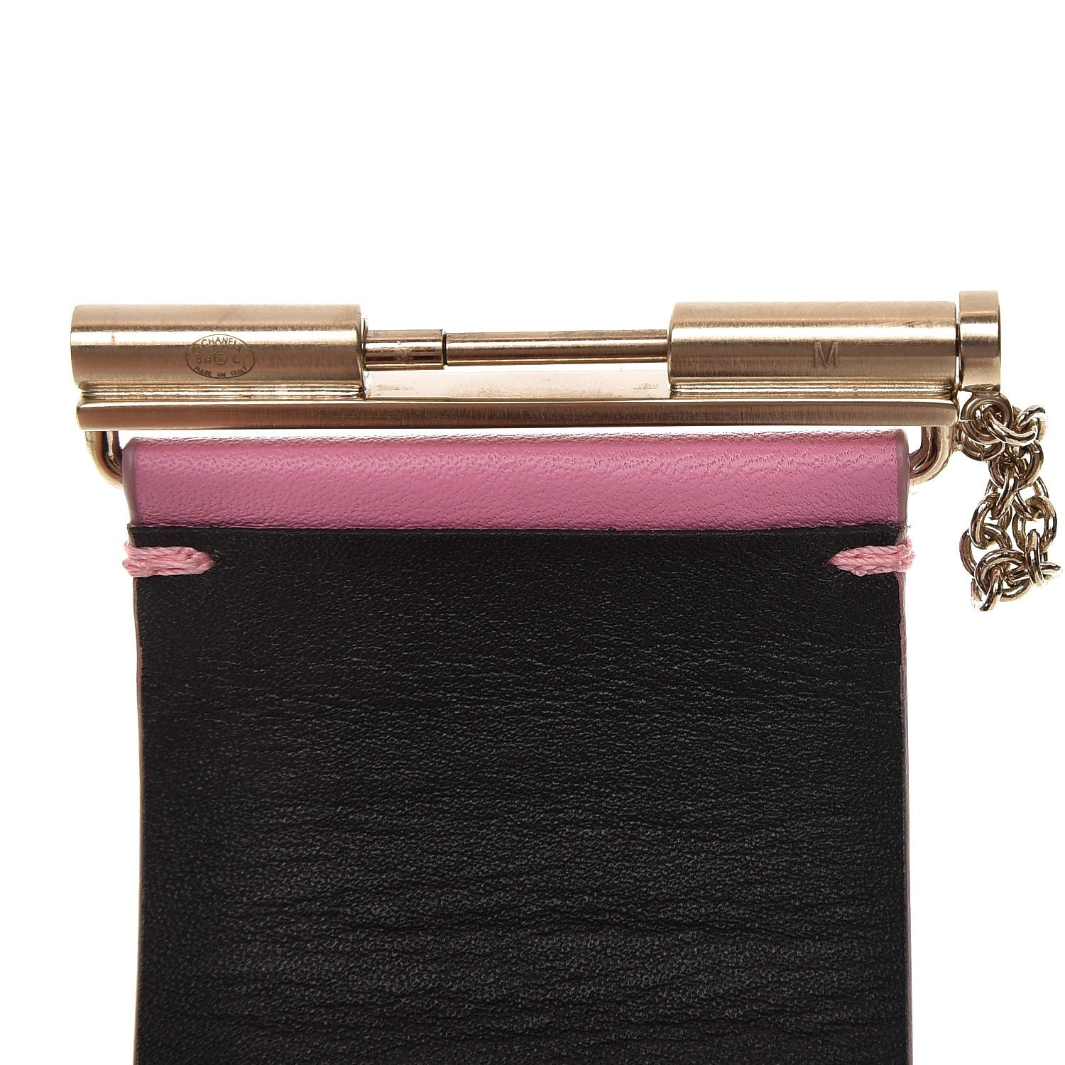 Chanel Calfskin CC Wide Cuff M Pink 5 of 5
