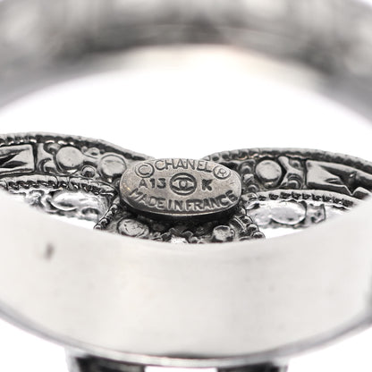 Chanel Ruthenium Crystal CC Ring 7 4 of 4