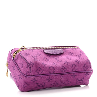 Louis Vuitton Denim Monogram Outdoor Bumbag Purple 3 of 9