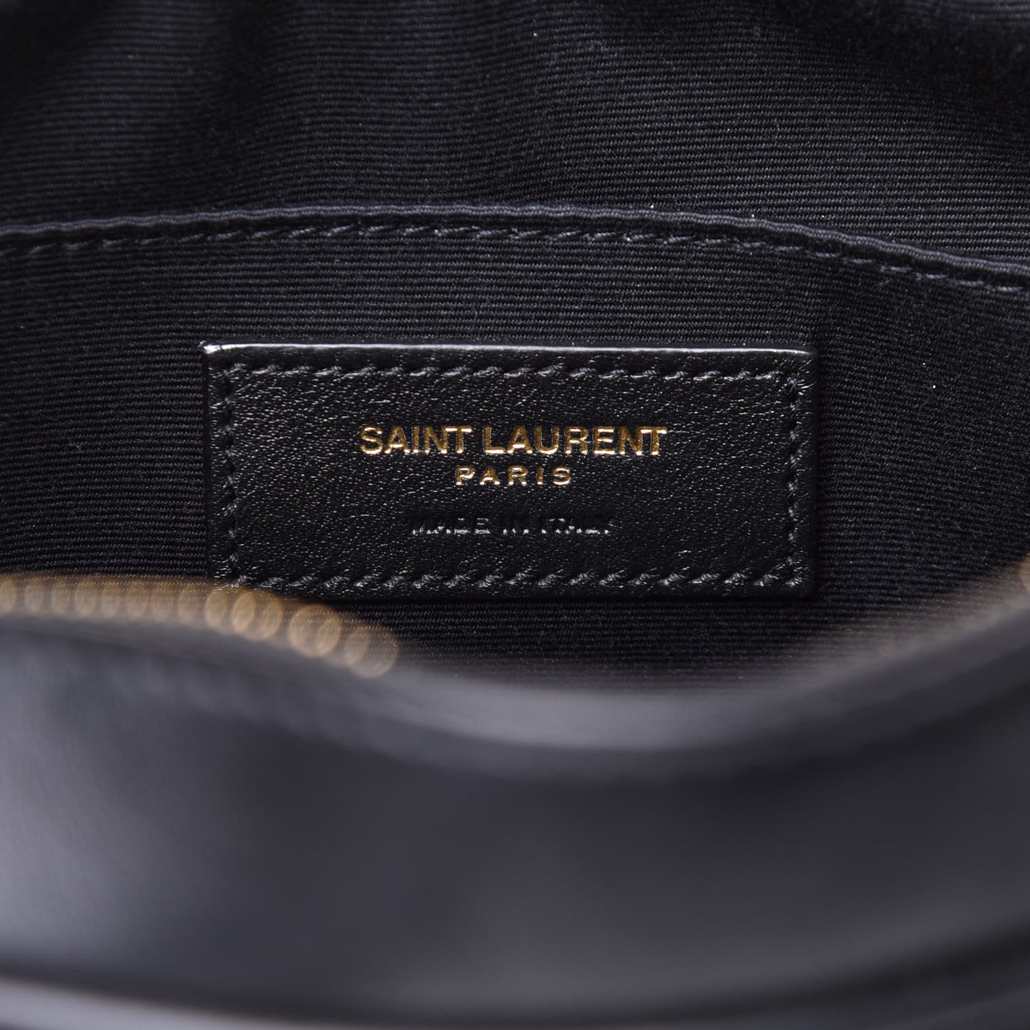 Saint Laurent Calfskin Matelasse Monogram Lou Camera Bag Black 6 of 10