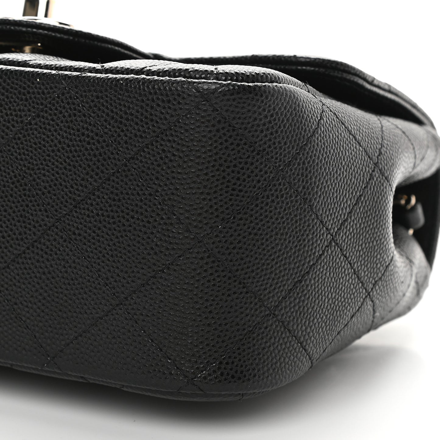 Caviar Quilted Mini Square Flap Black
