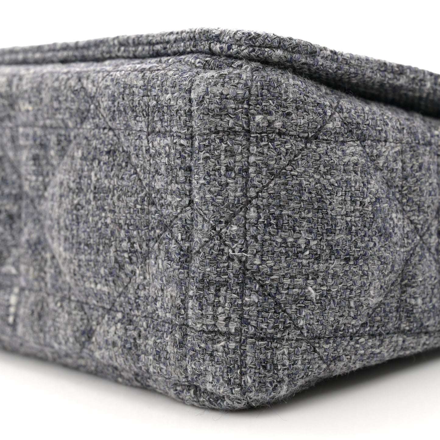 Tweed Macrocannage Medium Caro Bag Black