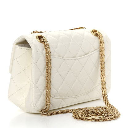 Chanel Aged Calfskin Quilted 2.55 Reissue Mini Flap White 3 of 9