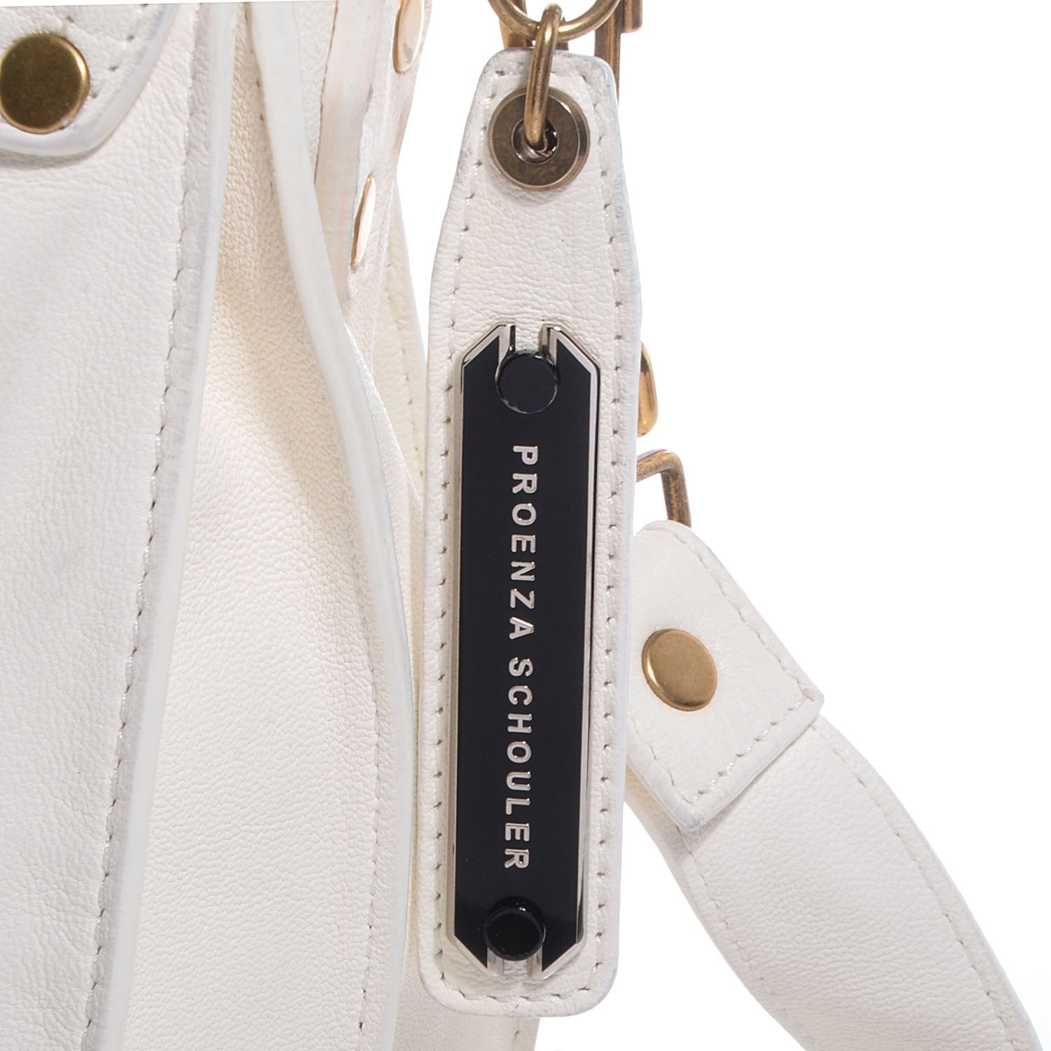 Proenza Schouler Lambskin PS1 Large Satchel White 6 of 15