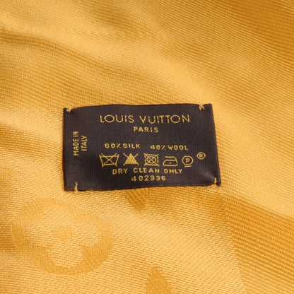 Louis Vuitton Wool Silk Monogram Shawl Safran 4 of 4