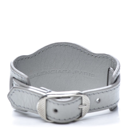 Balenciaga Agneau Arena Giant 12 Silver Hardware Bracelet Gris Glace 4 of 5