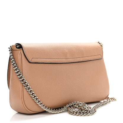Gucci Pebbled Calfskin Medium Soho Flap Crossbody Camelia 3 of 12