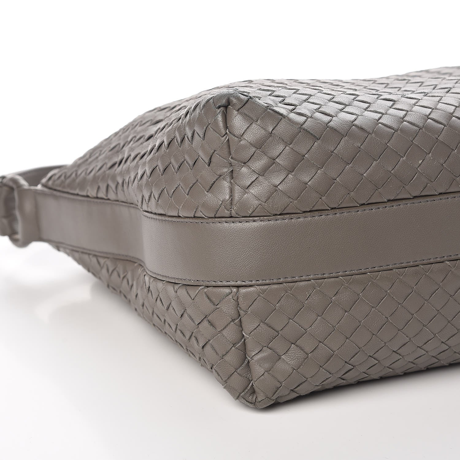 Bottega Veneta Nappa Intrecciato Pyramid Hobo Light Grey 9 of 11