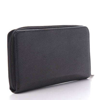 Chanel Caviar Timeless CC Large Gusset Zip Around Wallet Black 3 of 8