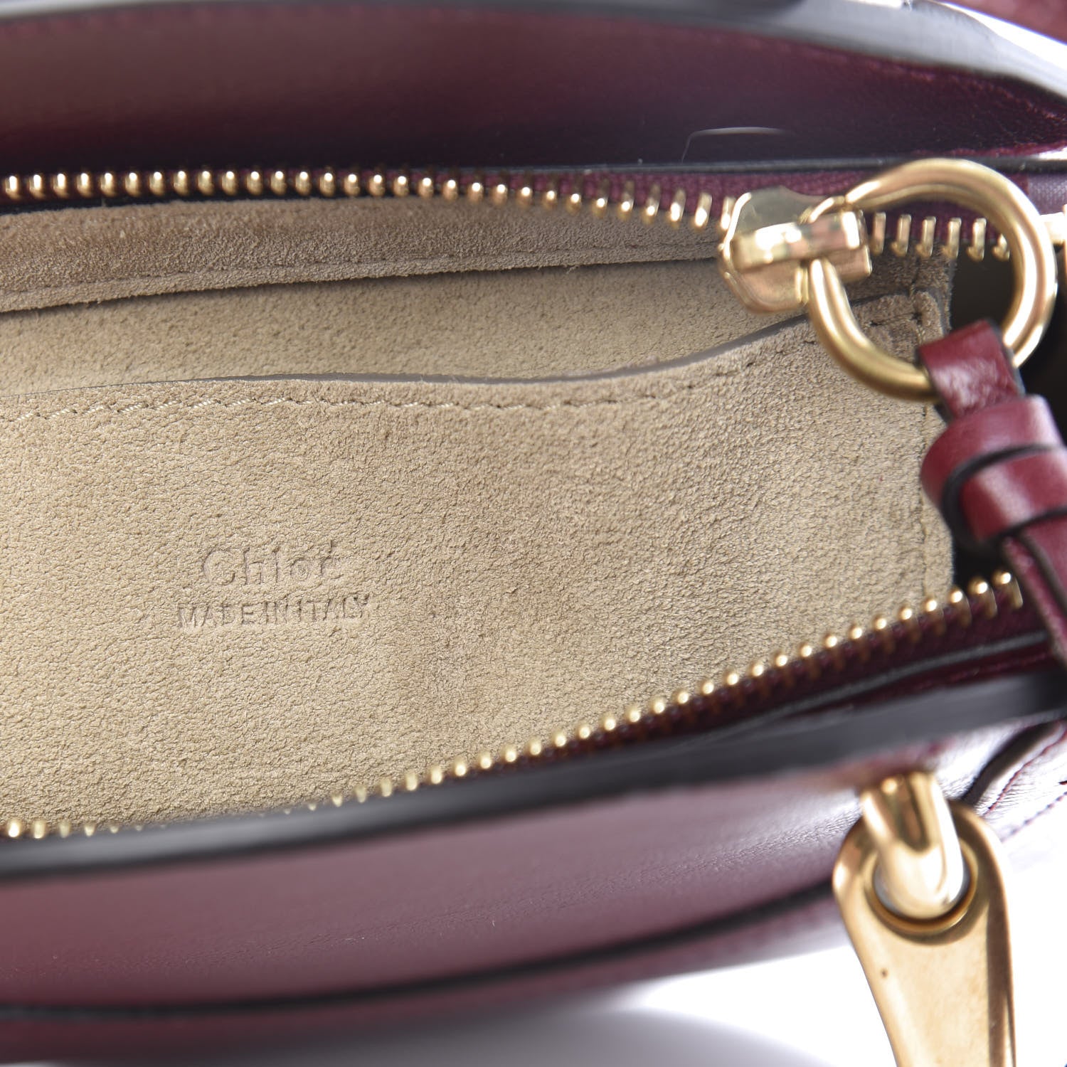 Chloe Calfskin Suede Small Pixie Bag Sienna Red 8 of 10