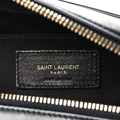 Saint Laurent Calfskin Matelasse Monogram Lou Camera Bag Black 6 of 9