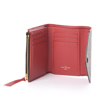 Louis Vuitton Damier Ebene Victorine Wallet Red 7 of 8