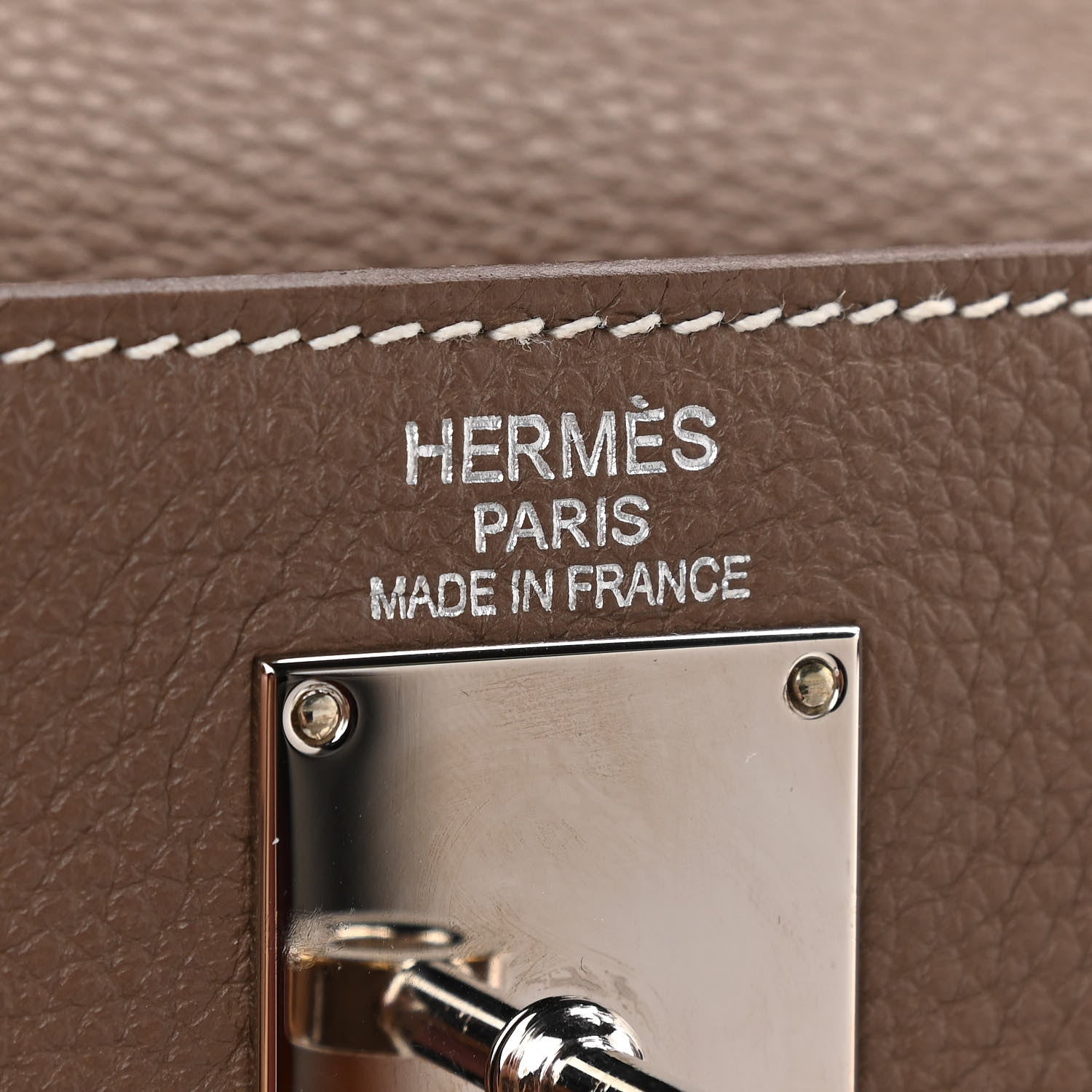 Hermes Togo Shoulder Kelly 40 Etoupe 6 of 10