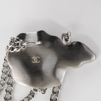 Chanel Crystal CC Camellia Belt Silver 5 of 7