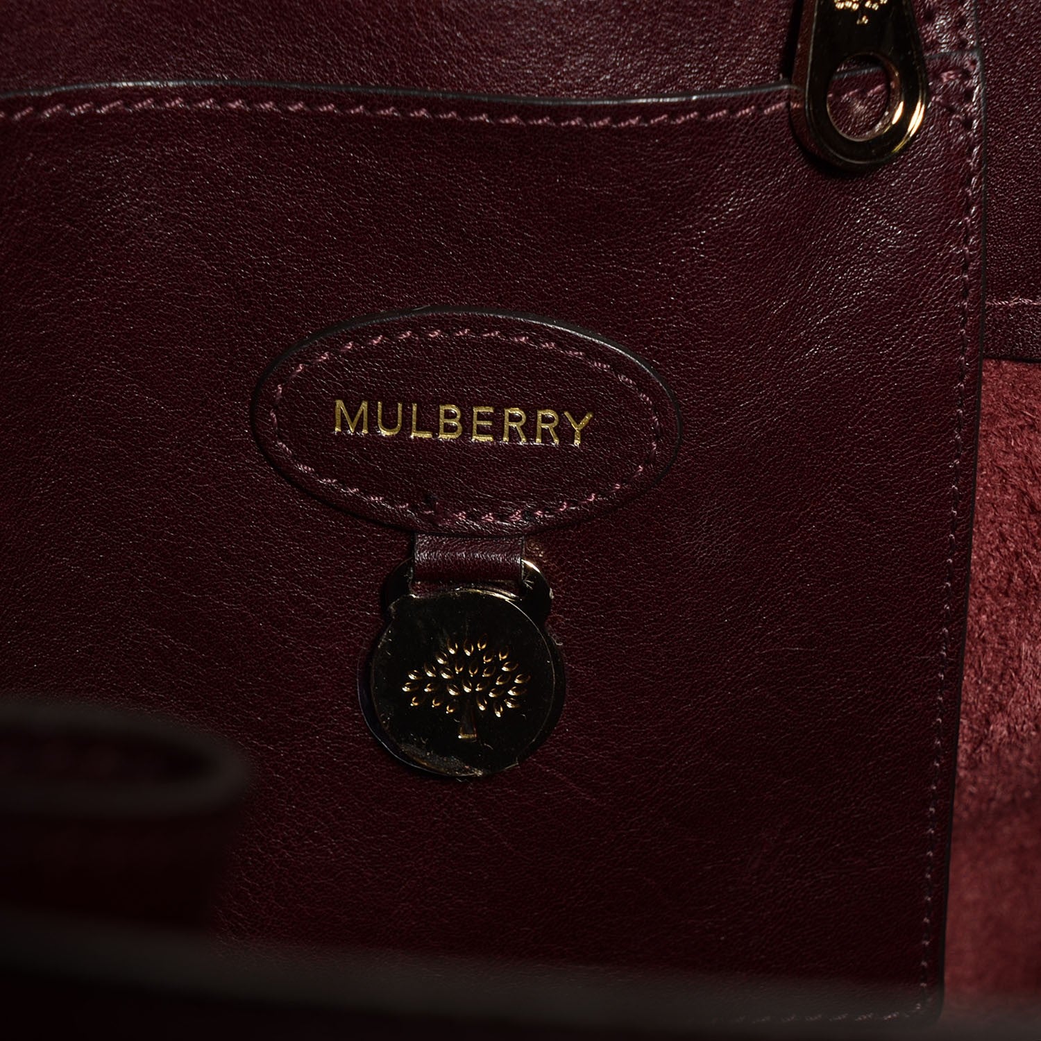 Mulberry Natural Leather Bayswater Oxblood 6 of 10