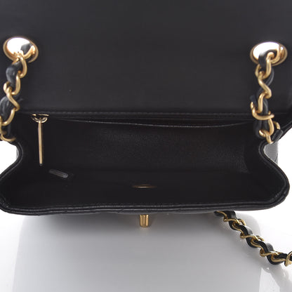 Chanel Lambskin Quilted Mini Square Flap Black 5 of 8
