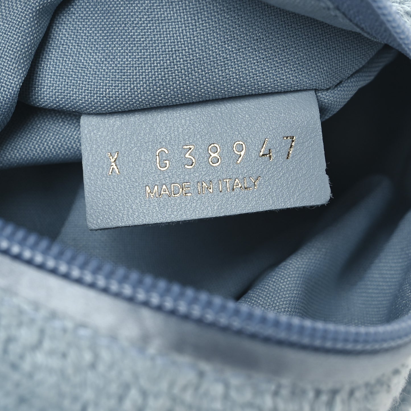 Terry Cloth Raffia CC Logo Thong Sandals 37 Blue