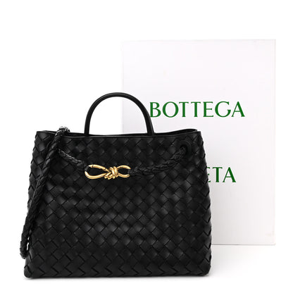 Bottega Veneta Nappa Intrecciato Medium Andiamo Shoulder Bag Black 10 of 10