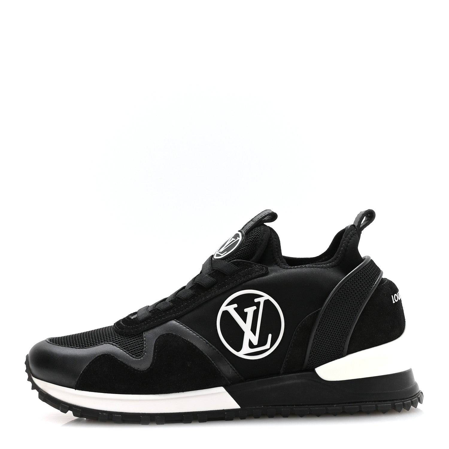 Louis Vuitton Calfskin Run Away Sneakers 37 Black 1 of 10