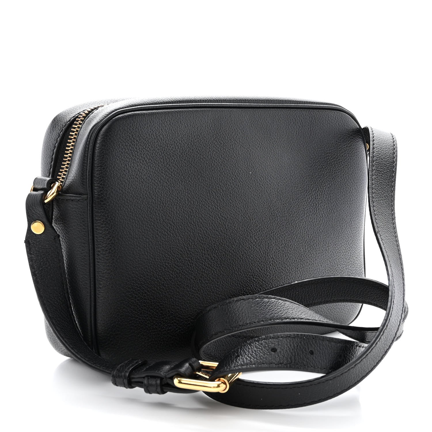 Versace Grained Calfskin Medusa Camera Bag Black 3 of 12