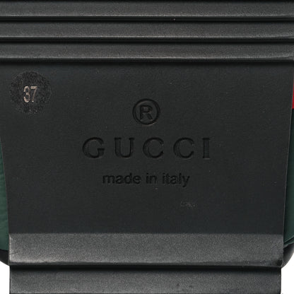 Gucci Nylon Web Womens Slide Sandals 37 Black Green Red 8 of 10