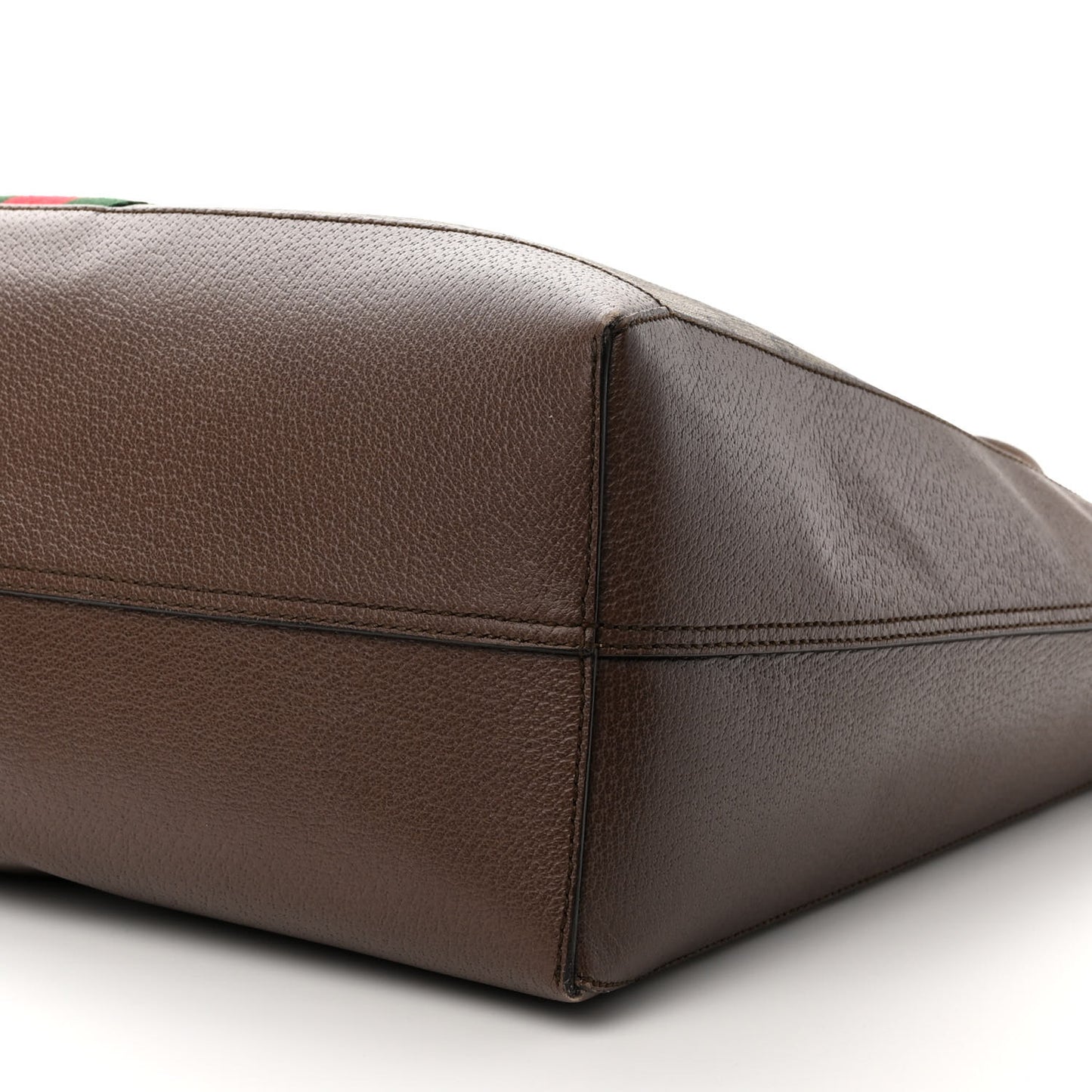 GG Supreme Monogram Web Ophidia Tote Brown