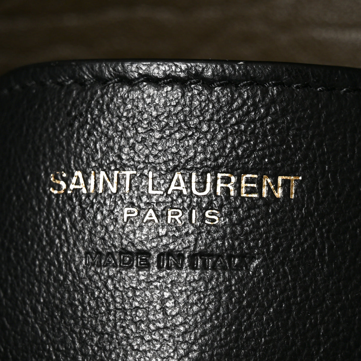 Grained Lambskin Small Cassandre Chain Pouch Light Musk