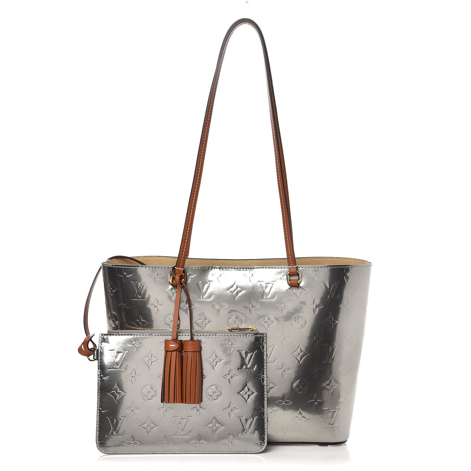 Louis Vuitton Vernis Long Beach PM Gris Metal 1 of 8