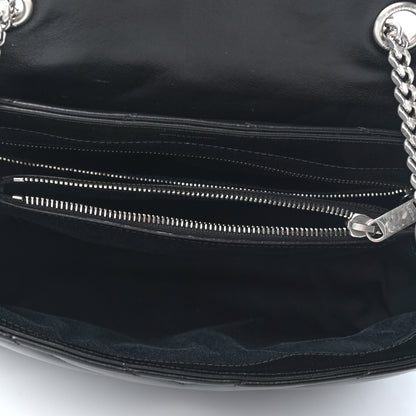 Saint Laurent Calfskin Y Quilted Monogram Medium Loulou Chain Satchel Black 5 of 9