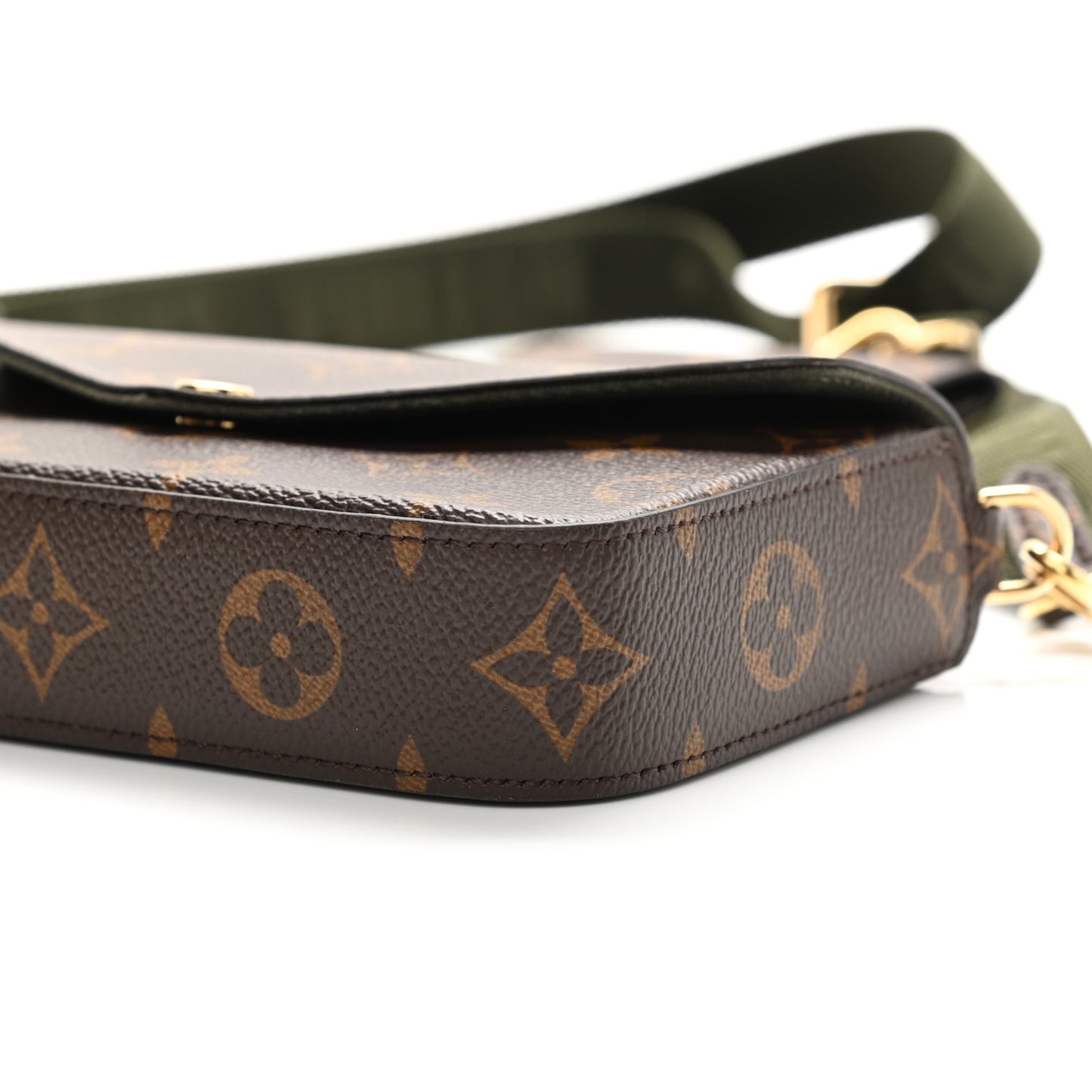 Monogram Felicie Strap & Go Kaki